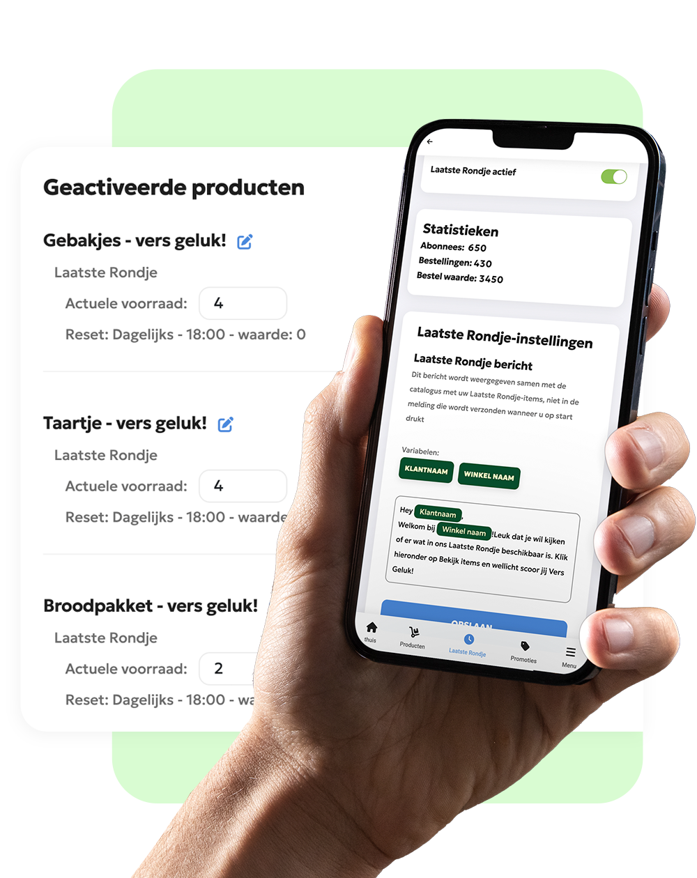 Laatste Rondje, verkoop van overgebleven producten via WhatsApp